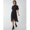 Blouson Wrap Skirt Ruffle Midi Dress Blouson Wrap Skirt Ruffle Midi Dress