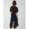 Blouson Wrap Skirt Ruffle Midi Dress Blouson Wrap Skirt Ruffle Midi Dress
