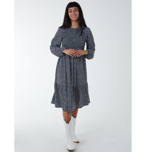 Floral Long Sleeve Tiered Dress Floral Long Sleeve Tiered Dress