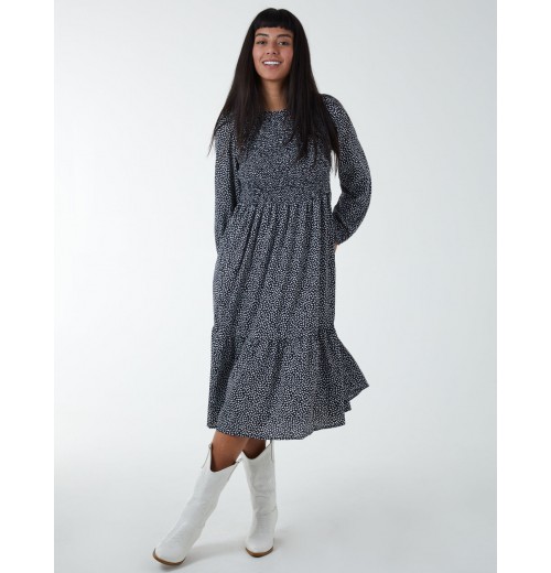Floral Long Sleeve Tiered Dress Floral Long Sleeve Tiered Dress