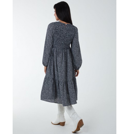 Floral Long Sleeve Tiered Dress Floral Long Sleeve Tiered Dress
