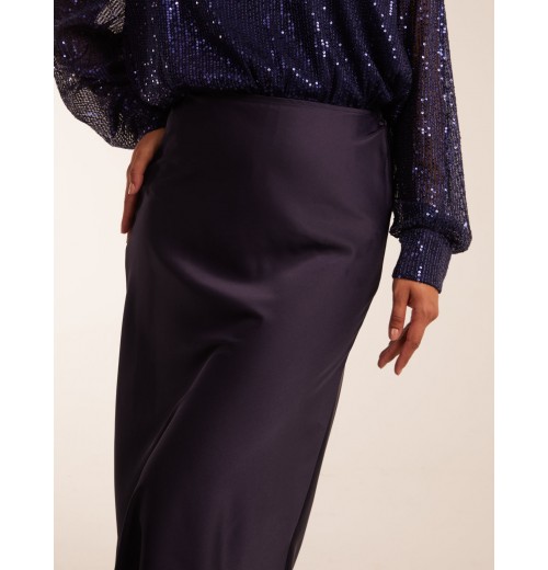 Satin Bias Midi Skirt Satin Bias Midi Skirt
