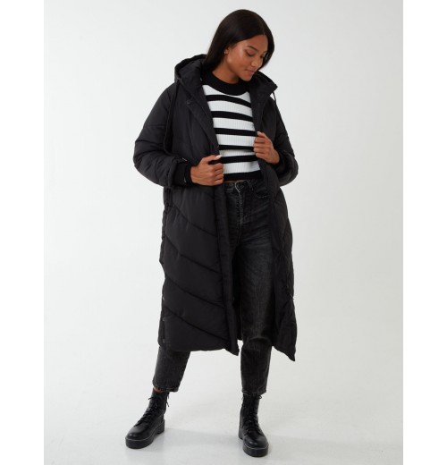 Chevron Midi Quilted Coat Chevron Midi Quilted Coat