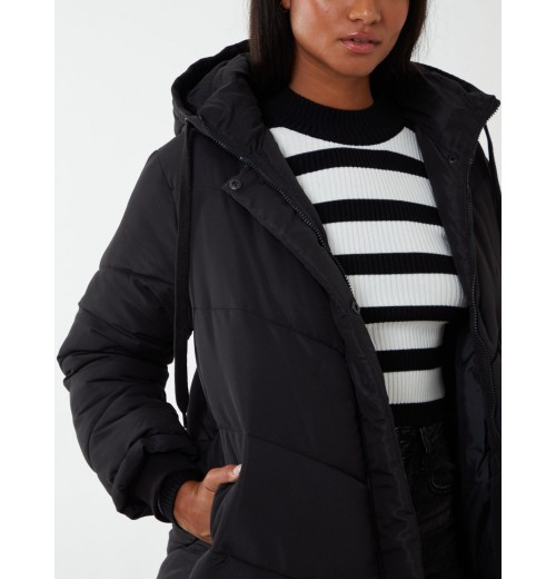 Chevron Midi Quilted Coat Chevron Midi Quilted Coat