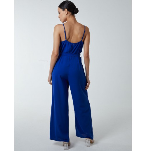 Button Front Strappy Jumpsuit Button Front Strappy Jumpsuit