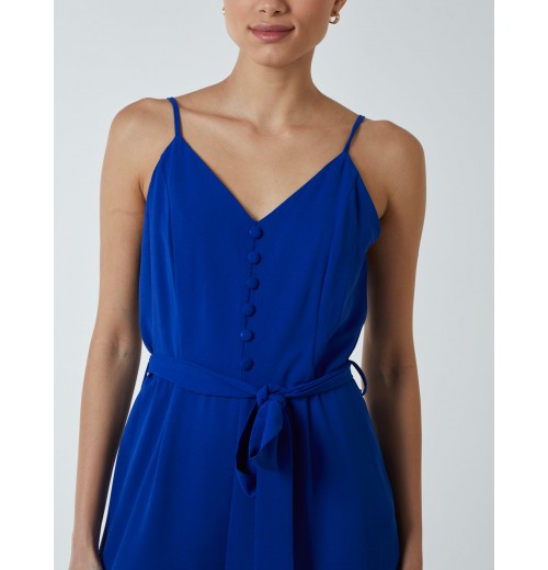 Button Front Strappy Jumpsuit Button Front Strappy Jumpsuit