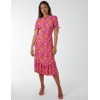 Crew Neck Midi Dress With Scrunchie Back Detail Crew Neck Midi Dress With Scrunchie Back Detail