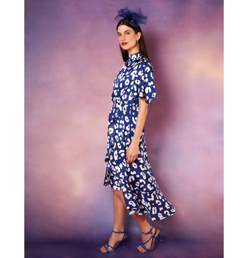 Angel Sleeve Wrap Ruffle Midi Dress Angel Sleeve Wrap Ruffle Midi Dress