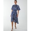 Angel Sleeve Wrap Ruffle Midi Dress Angel Sleeve Wrap Ruffle Midi Dress