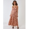 Strappy Wrap Over Midi Dress Strappy Wrap Over Midi Dress