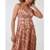 Strappy Wrap Over Midi Dress Strappy Wrap Over Midi Dress