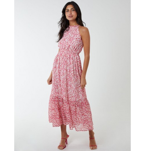 Drawstring Halter Neck Dress Drawstring Halter Neck Dress