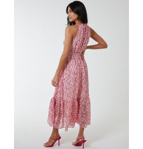 Drawstring Halter Neck Dress Drawstring Halter Neck Dress