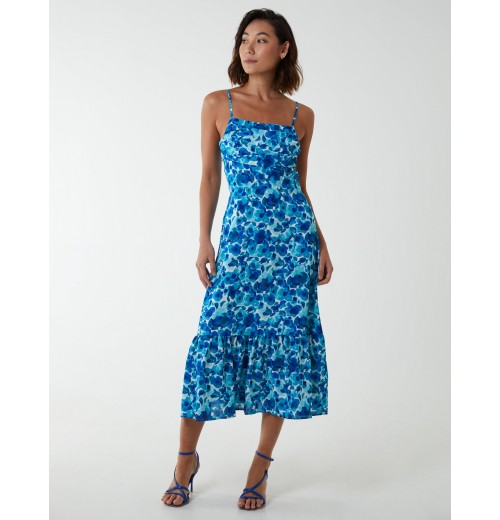 Draped Cowl Neck Midi Dress Draped Cowl Neck Midi Dress