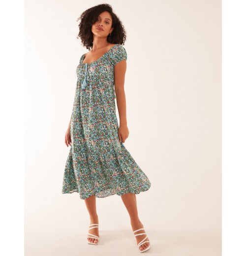 Sleeveless Scoop Neck Midi Dress Sleeveless Scoop Neck Midi Dress
