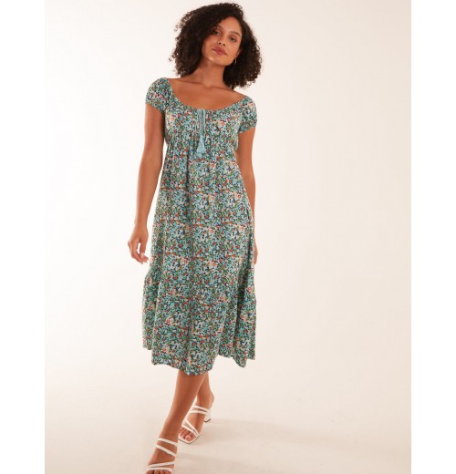 Sleeveless Scoop Neck Midi Dress Sleeveless Scoop Neck Midi Dress