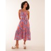 Sheared Bust Midi Dress With Straps Sheared Bust Midi Dress With Straps