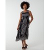 Shirred Print Midi Dress Shirred Print Midi Dress