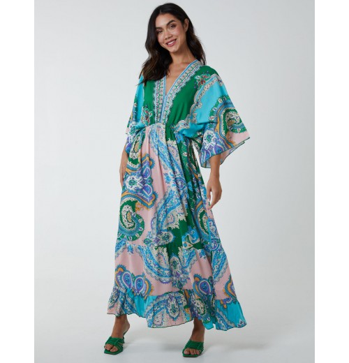 V Neck Flutter Sleeve Maxi Dress V Neck Flutter Sleeve Maxi Dress