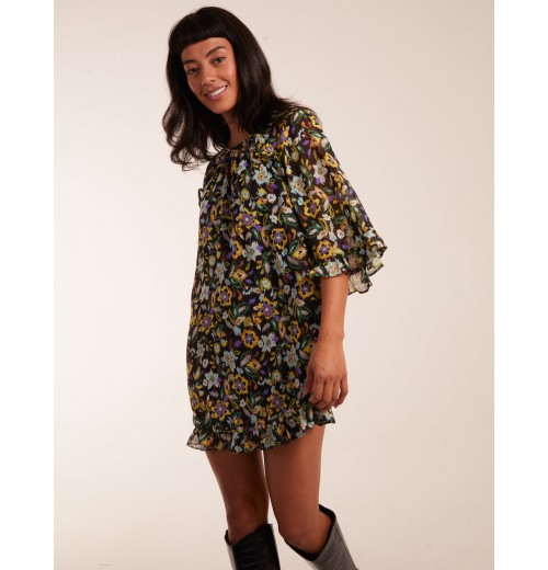 Floral Raglan Sleeve Tunic Dress Floral Raglan Sleeve Tunic Dress