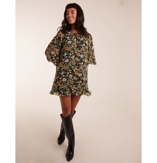 Floral Raglan Sleeve Tunic Dress Floral Raglan Sleeve Tunic Dress