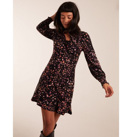 High Neck Keyhole Mini Dress High Neck Keyhole Mini Dress