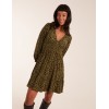 Shirring Elastic Sleeve Tier Mini Dress Shirring Elastic Sleeve Tier Mini Dress