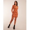 Fixed Wrap Gathered Mini Dress Fixed Wrap Gathered Mini Dress