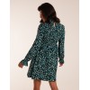 Shirred Trapeze Frill Neck And Sleeve Mini Dress Shirred Trapeze Frill Neck And Sleeve Mini Dress