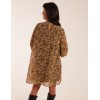 Keyhole Long Sleeve Swing Dress Keyhole Long Sleeve Swing Dress