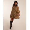 Keyhole Long Sleeve Swing Dress Keyhole Long Sleeve Swing Dress