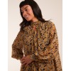 Keyhole Long Sleeve Swing Dress Keyhole Long Sleeve Swing Dress