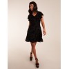 Flocked Floral Dress Flocked Floral Dress