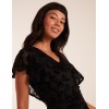Flocked Floral Dress Flocked Floral Dress