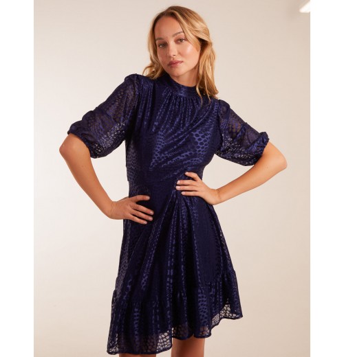 Mesh High Neck Tier Dress Mesh High Neck Tier Dress