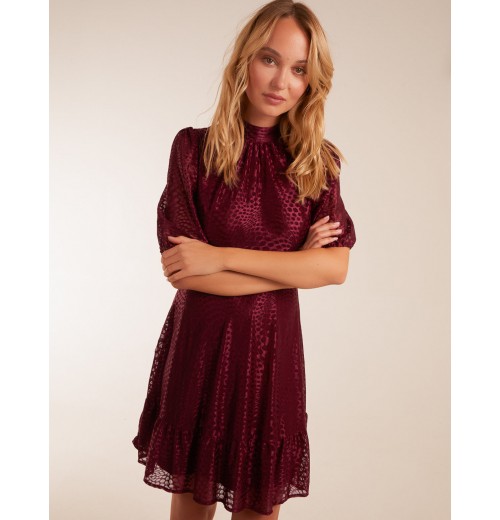 Mesh High Neck Tier Dress Mesh High Neck Tier Dress