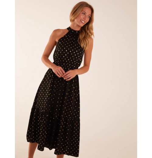 Blouson Halter Neck Dress Blouson Halter Neck Dress