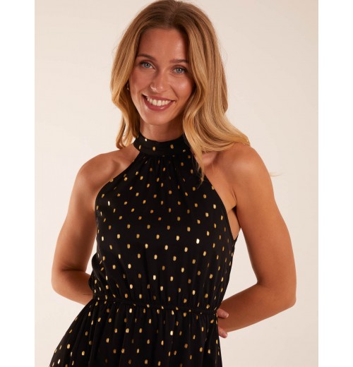 Blouson Halter Neck Dress Blouson Halter Neck Dress