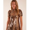 Puff Sleeve Sequin Mini Dress Puff Sleeve Sequin Mini Dress