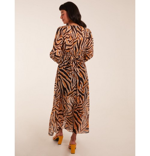 V Neck Animal Print Maxi Dress V Neck Animal Print Maxi Dress