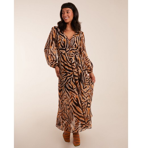 V Neck Animal Print Maxi Dress V Neck Animal Print Maxi Dress
