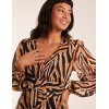 V Neck Animal Print Maxi Dress V Neck Animal Print Maxi Dress