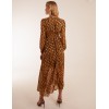 Shirred Waist Animal And Foil Print Maxi Dress Shirred Waist Animal And Foil Print Maxi Dress