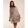 Ruffle Front Belted Dress Ruffle Front Belted Dress