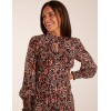 High Neck Printed Midi Dress High Neck Printed Midi Dress