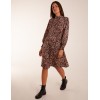 High Neck Printed Midi Dress High Neck Printed Midi Dress
