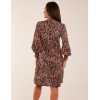 High Neck Printed Midi Dress High Neck Printed Midi Dress