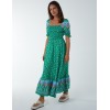 Shirred Floral Maxi Dress Shirred Floral Maxi Dress