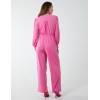Elasticated Waist Crossover Long Sleeve Jumpsuit Elasticated Waist Crossover Long Sleeve Jumpsuit