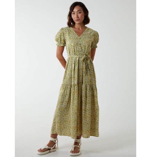 Belted Ditsy Maxi Dress Belted Ditsy Maxi Dress